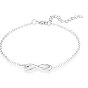 Infinity Silvertone Ankle Bracelet NEW